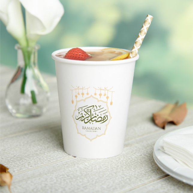  Ramadan Kareem Paper Cup Pappbecher (In Situ)