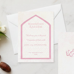 Ramadan Kareem Personalisierte Grußkarte Mitteilungskarte