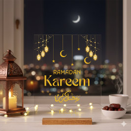 Ramadan Kareem Personalized Acrylic Sign Minimal Acrylschild