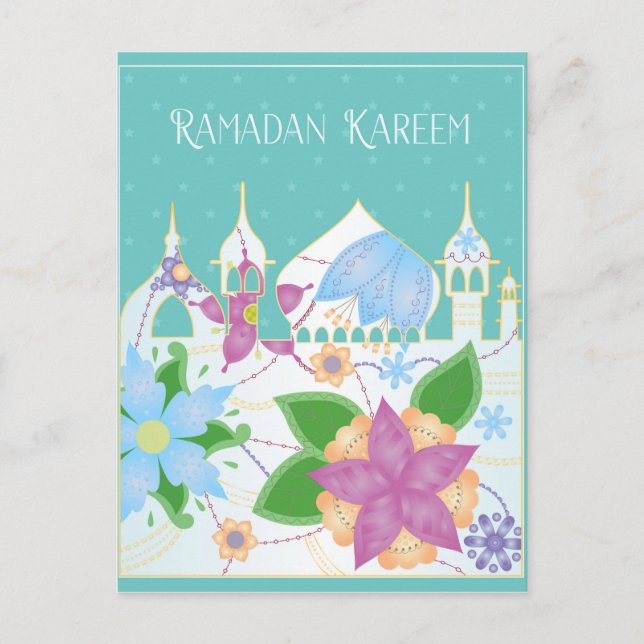 Ramadan KAreem Postkartenstadt Postkarte (Vorderseite)