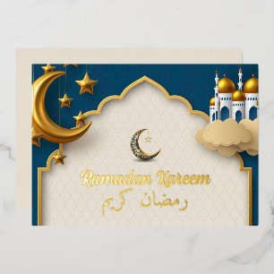 Ramadan Kareem Ramadan Mubarak Foil Einladung