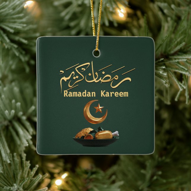 Ramadan Kareem Ramadan Mubarak Keramikornament (Baum)