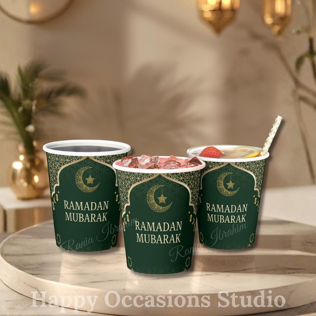 Ramadan Kareem Ramadan Mubarak Paper Cups Pappbecher (Von Creator hochgeladen)