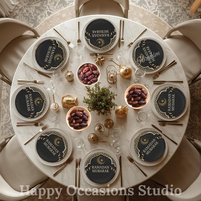 Ramadan Kareem Ramadan Mubarak Paper Plates Pappteller (Von Creator hochgeladen)