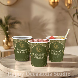 Ramadan Kareem Ramadan Mubarak Papiertassen Pappbecher