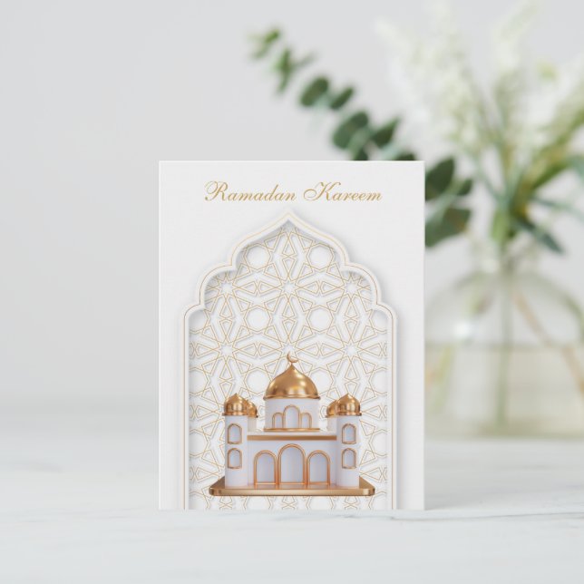 Ramadan Kareem Ramadan Mubarak Postcard Postkarte (Stehend Vorderseite)