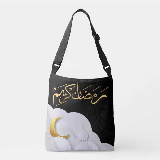 Ramadan Kareem Ramadan Mubarak Tragetaschen Mit Langen Trägern (Vorderseite)