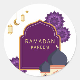 Ramadan Kareem Runder Aufkleber