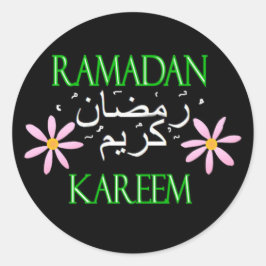 Ramadan Kareem Runder Aufkleber