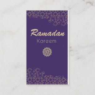 Ramadan Kareem Telefonnummerkarte