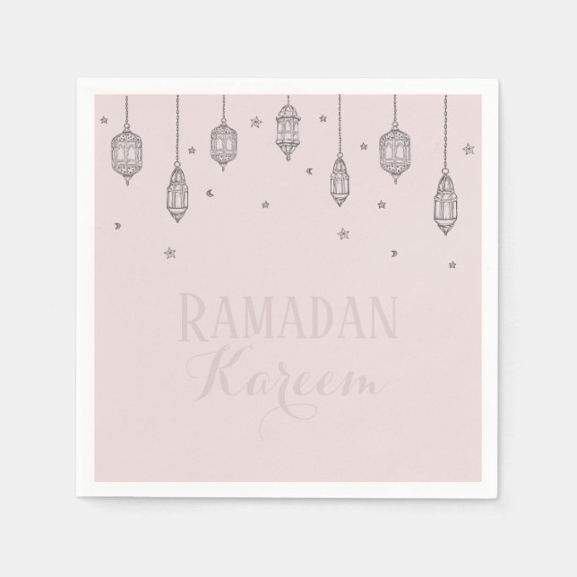Ramadan Kareem Thema Napkin zum Feiern Serviette (Vorderseite)