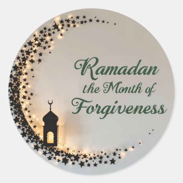 Ramadan Kareem theme gift sticker  for celebration (Vorderseite)