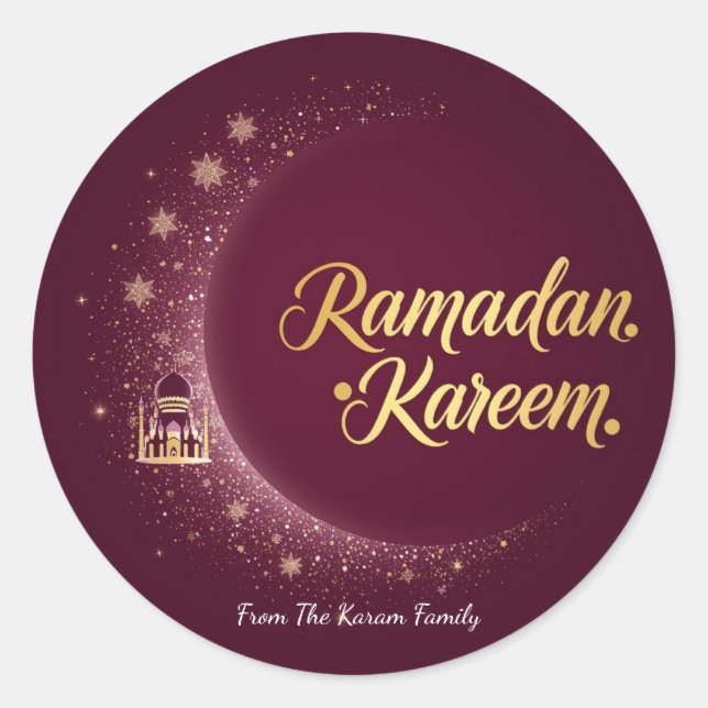Ramadan Kareem theme gift Sticker for celebration (Vorderseite)