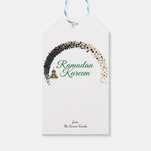 Ramadan Kareem theme gift Sticker for celebration Geschenkanhänger (Vorderseite)