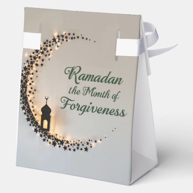 Ramadan Kareem theme personalized gift paper Geschenkschachtel (Rückseite)