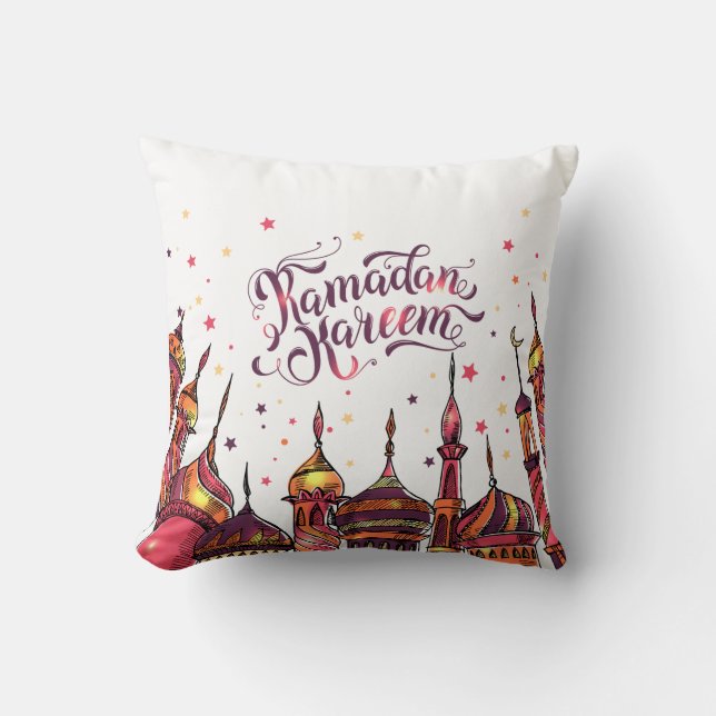 Ramadan Kareem Throw Kissen - Zuhause Decoration (Vorderseite)
