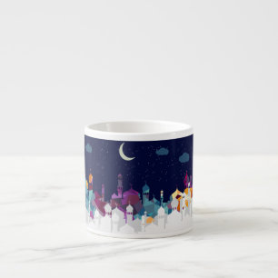 Ramadan Kareem Typografie Islamischer Crescent Tex Espressotasse