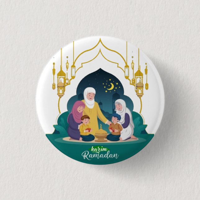 Ramadan Karim Button (Vorderseite)