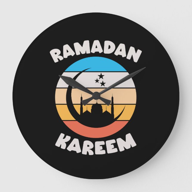 Ramadan Karim Große Wanduhr (Vorderseite)