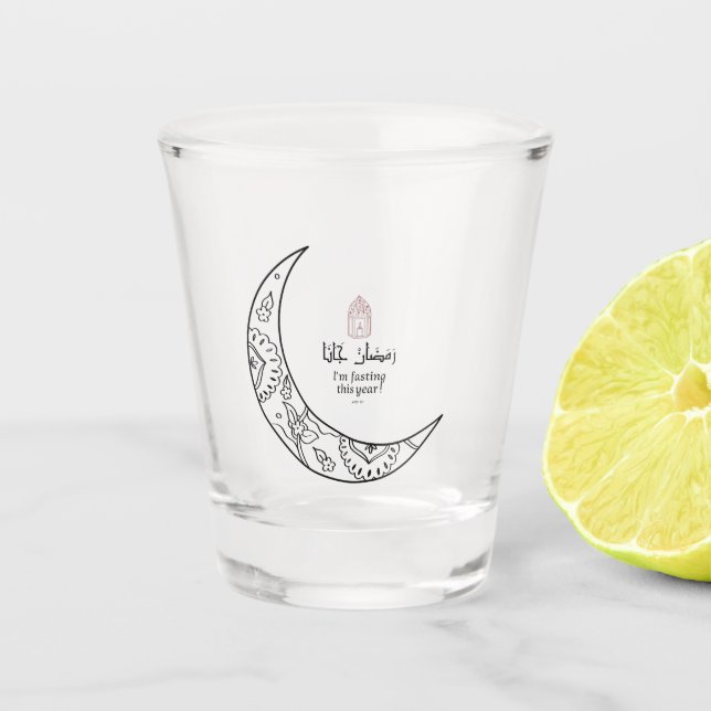 Ramadan kommt schnapsglas