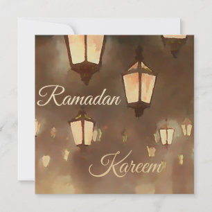 Ramadan Lampen - Flachkarte