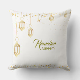 Ramadan Lanterns and Confetti Throw Pillow Kissen