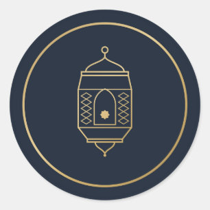Ramadan-Laterne Navy Gold Aufkleber