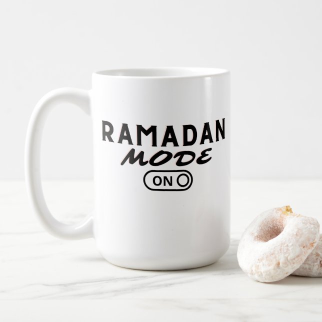Ramadan Mode ON -2023 - Kaffeemaschine Tasse (Mit Donut)