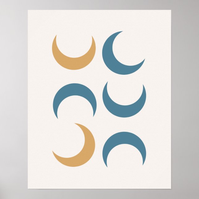 Ramadan Modern Crescent Moon Shape Poster (Vorne)