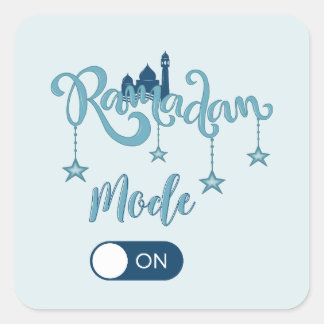 RAMADAN MOOD auf Kissen Quadratischer Aufkleber