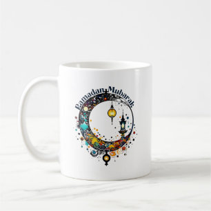 Ramadan Moon im Stile Pollock Kaffeetasse
