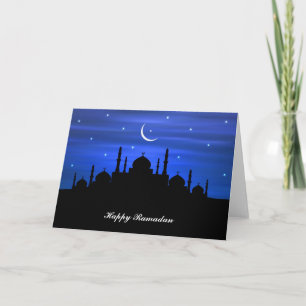 Ramadan Moon & Mosque Karte