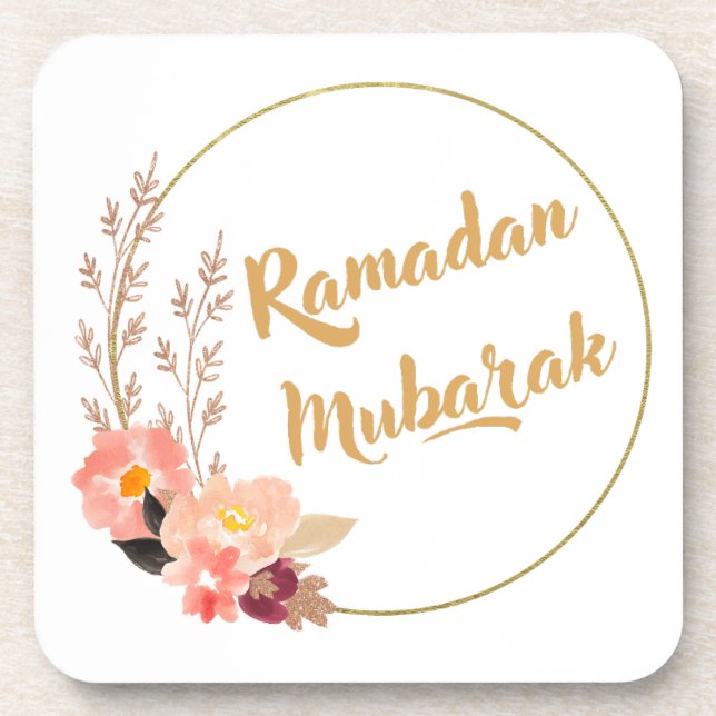 Ramadan Mubarak 5 Getränkeuntersetzer (Vorderseite)