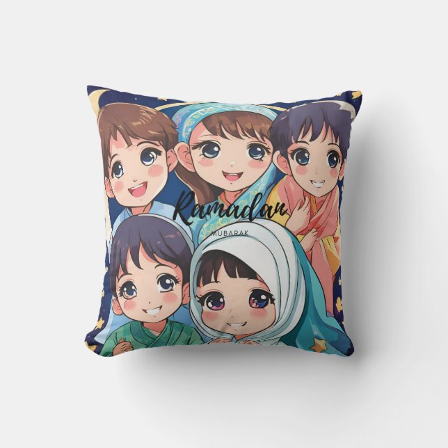 Ramadan Mubarak Anime Cushion Kissen (Vorderseite)
