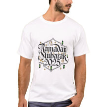 Ramadan Mubarak Calligraphy T - Shirt Design