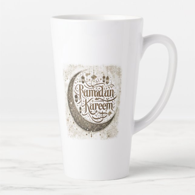 Ramadan Mubarak Celebration Traditionelle Laternen Milchtasse (Rechts)