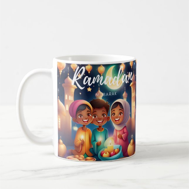 Ramadan Mubarak Children Laughing Tasse (Links)