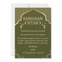 Ramadan Mubarak Einladungen – Elegante Familien-If