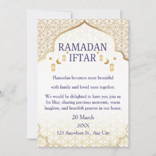Ramadan Mubarak Einladungen – Elegante Familien-If