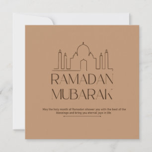 Ramadan Mubarak Feiertagskarte