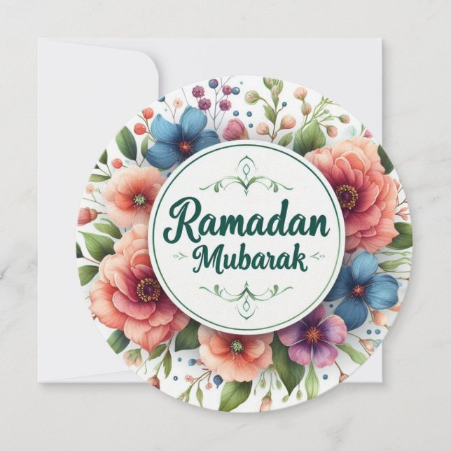 Ramadan Mubarak Feiertagskarte (Vorderseite)