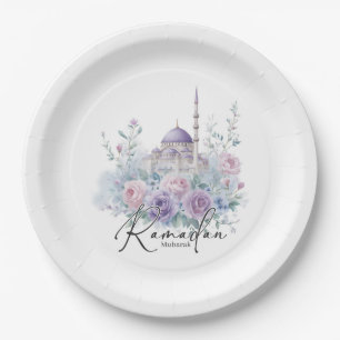 Ramadan Mubarak Florale Islamische Party-Dekoratio Pappteller