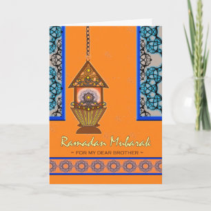 Ramadan Mubarak für Brother, Fanoos Lantern Karte