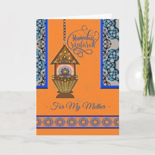 Ramadan Mubarak für Mutter Fanoos Laterne Karte