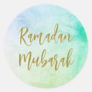 Ramadan Mubarak Greetings Runder Aufkleber