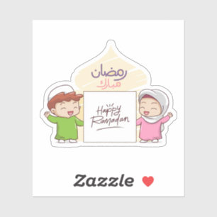 Ramadan Mubarak Happy Ramadan Aufkleber