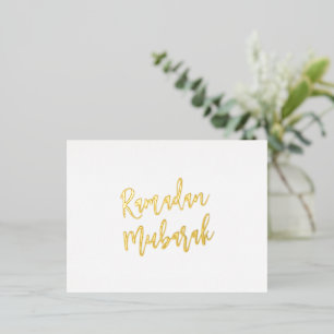 Ramadan Mubarak islamischer Gruß Folien Feiertagspostkarte