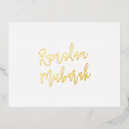 Ramadan Mubarak islamischer Gruß Folien Feiertagspostkarte