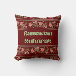 Ramadan Mubarak Islamisches arabisches Grenzmuster Kissen