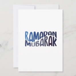 Ramadan Mubarak islamisches Zitat Einladung